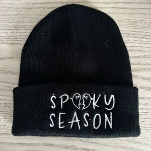 Black Spooky Season Kids Beanie